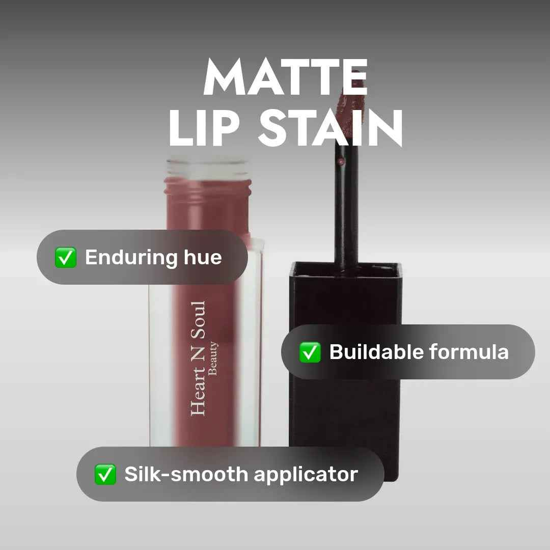 Hydrating Matte Lip Stain – Long-Wear Vegan Color