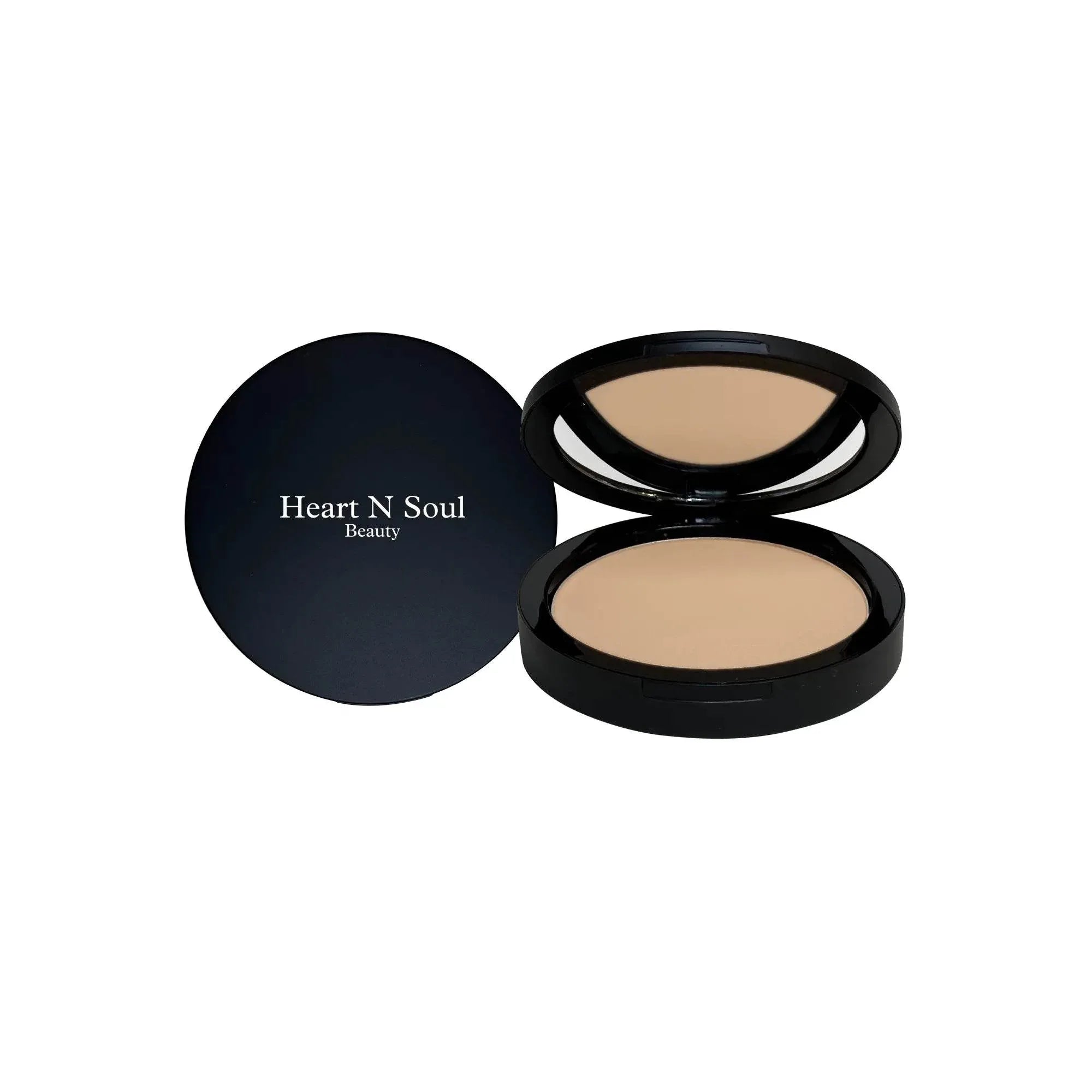 Dual-Use Powder Foundation Compact – Matte Finish Bisque