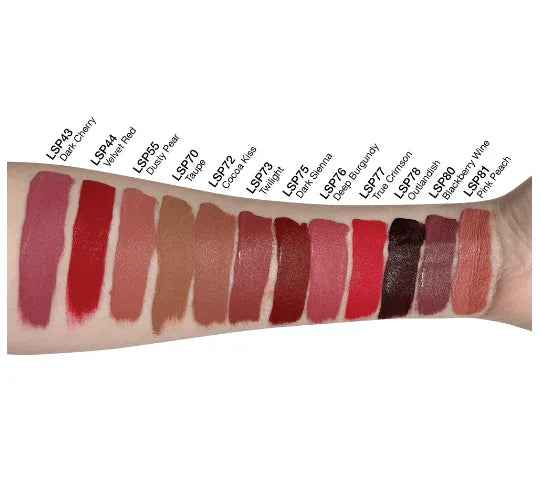 Matte Dark Cherry Lip Stain - Deep, Long-Lasting Color