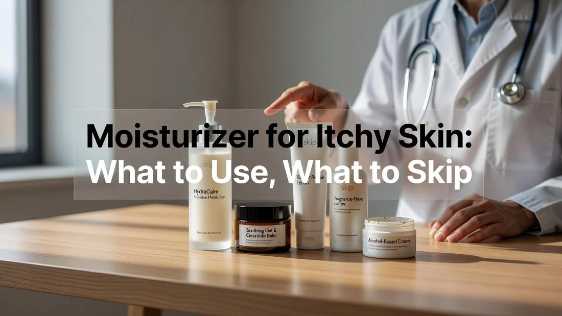 Professional header image for list-based article: Moisturizer for Itchy Skin: What to Use, What to Skip