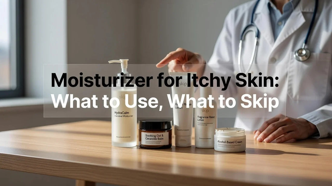 Professional header image for list-based article: Moisturizer for Itchy Skin: What to Use, What to Skip