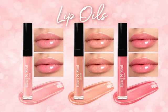 Glossy lip oil