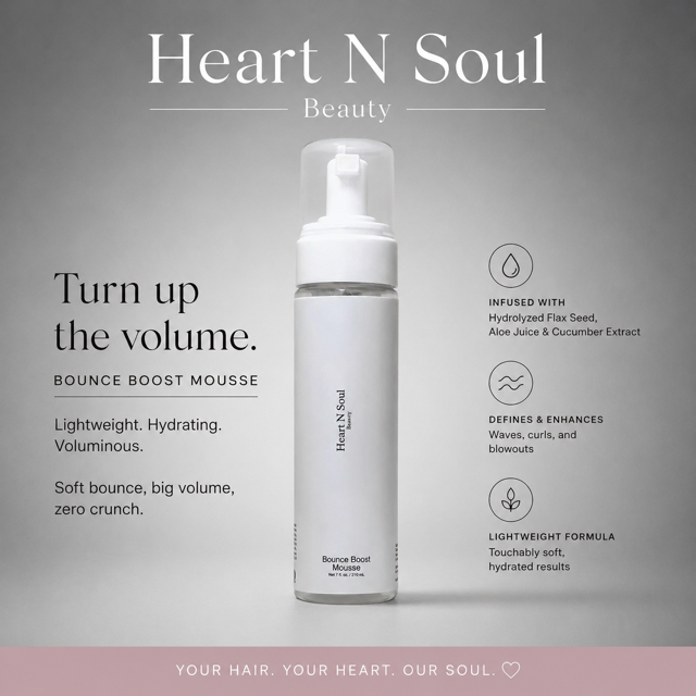 Bounce Boost Mousse - Lightweight Hair Mousse for Voluminous, Bouncy Locks