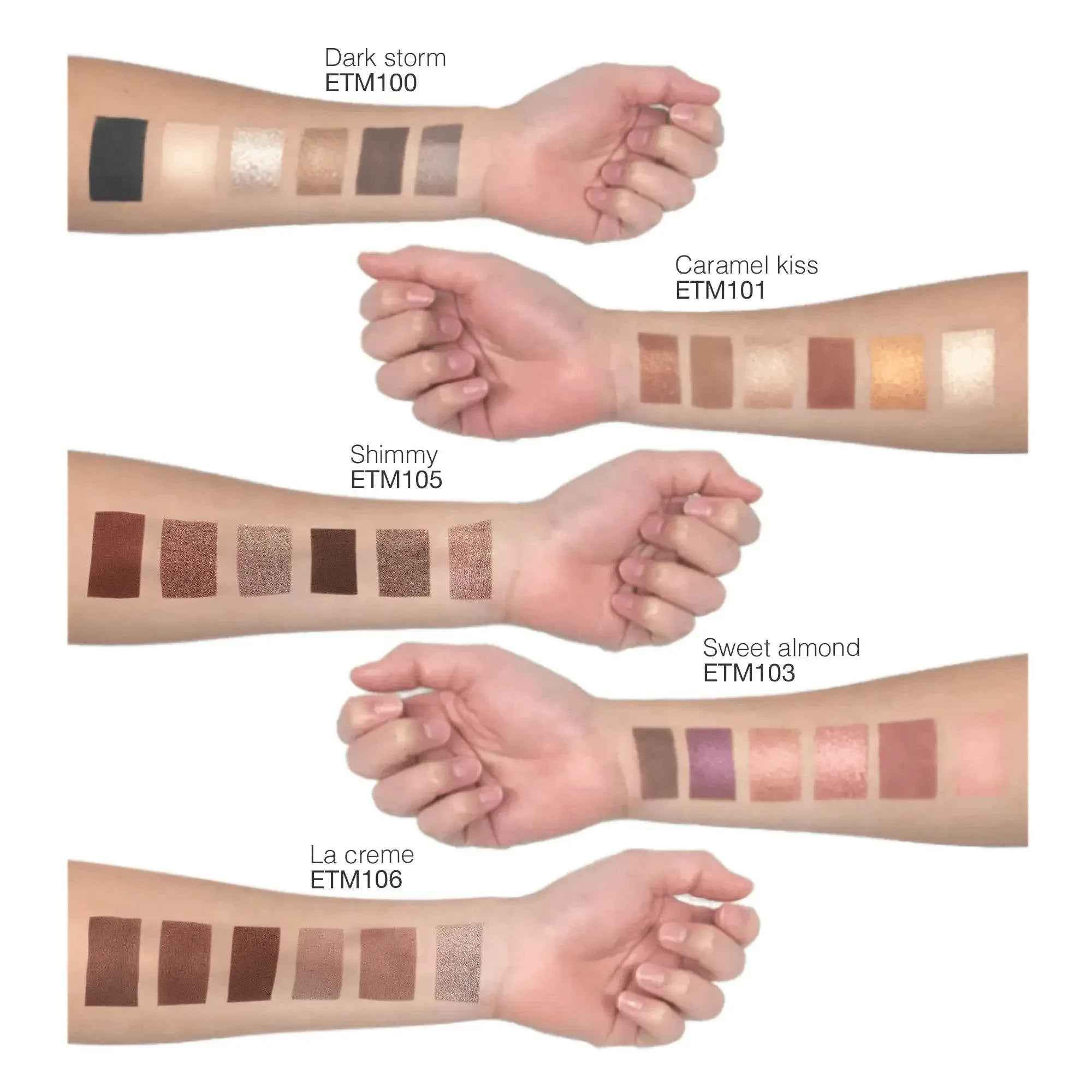 Creamy 6-Color Eyeshadow Palette – Matte & Shimmer for Stunning Looks