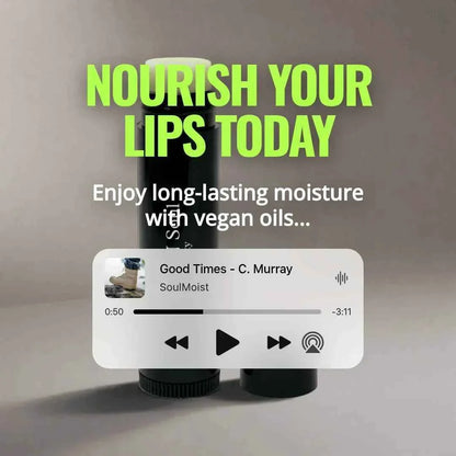 Vegan Lip Balm - Unscented Nourishing Daily Moisture