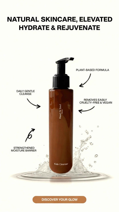 Kale Face Cleanser – Hydrating Vegan Daily Wash